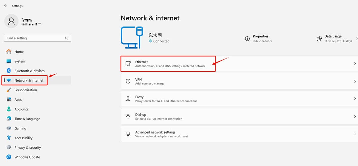 How to build phone farming Find the Ethernet settings